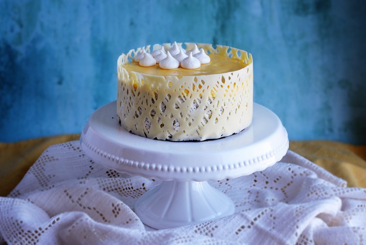 Mákos túró mousse torta narancs curd-del