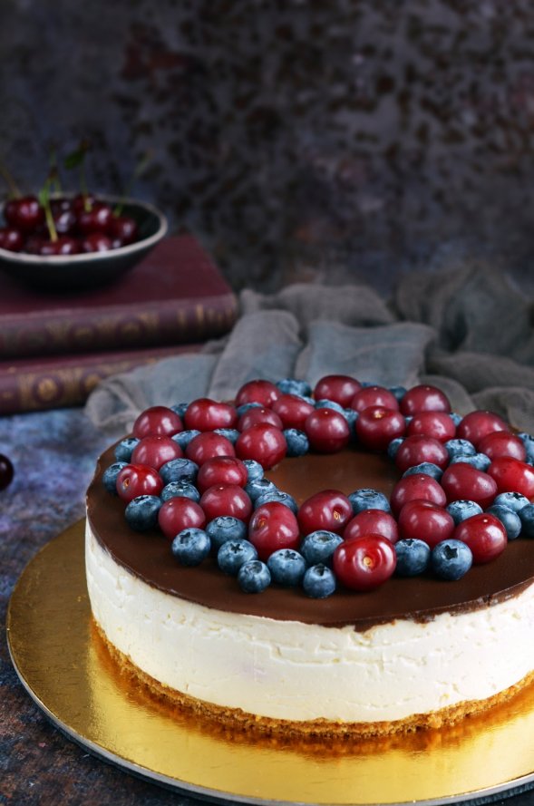 Meggyes túró rudi torta cukormentesen - csokis-meggyes túrótorta cukormentes recept