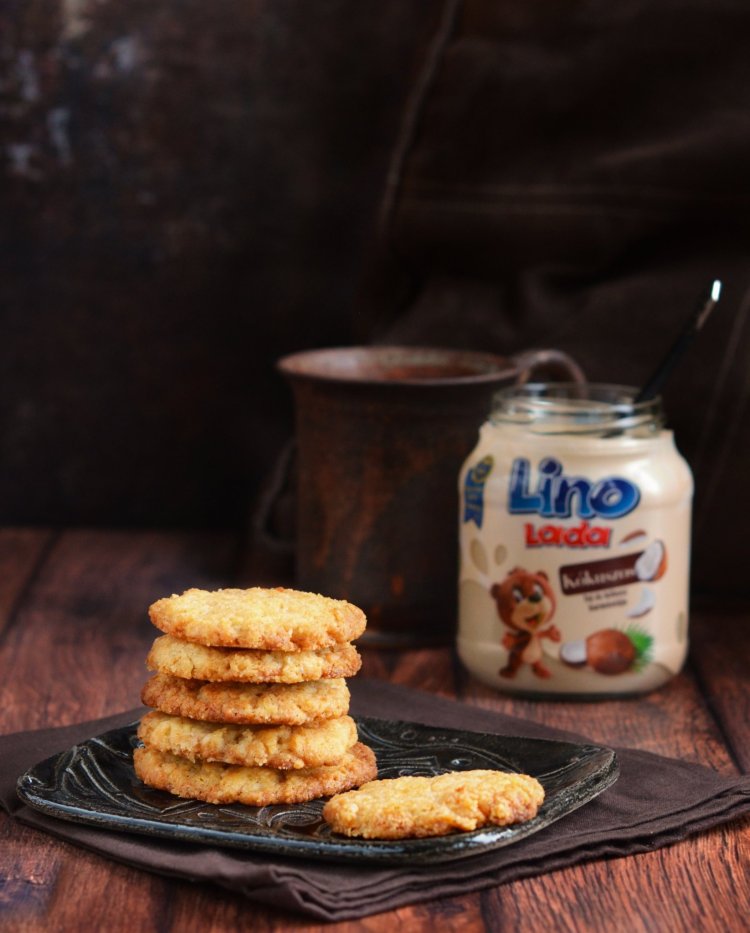 gyors kókuszos keksz recept Lino Lada kókuszkrémmel