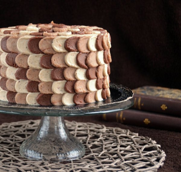 Gesztenyetorta petal cake