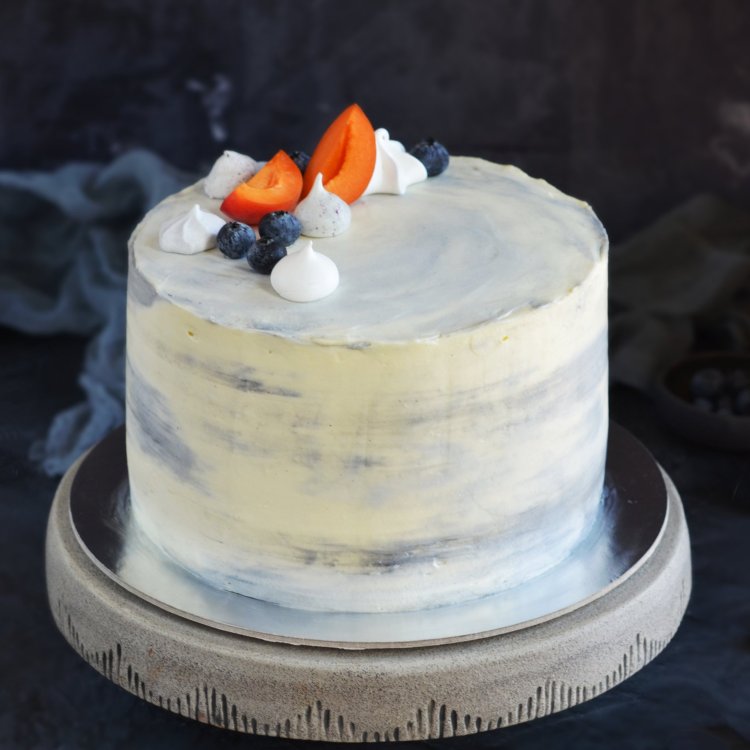 sárgabarackos-áfonyás vaníliakrémes diótorta recept - betontorta készítése házilag