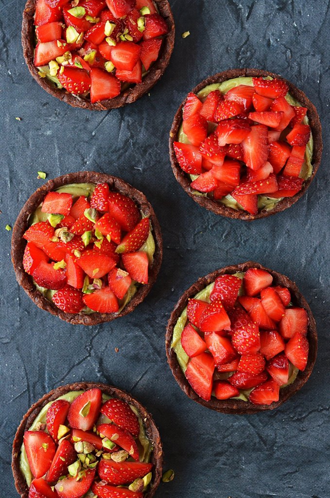 Pisztáciás-epres tart recept házilag egyszerűen