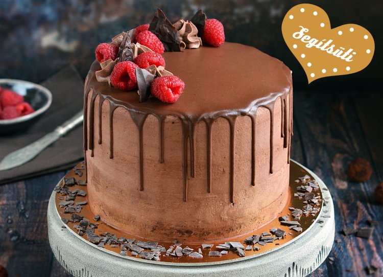 Segítsüti 2019 tavasz - Sweet and Crazy málnás belga csokis torta