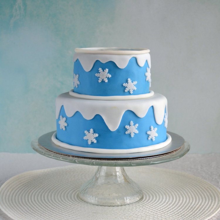 Jégvarázs emeletes torta, Elsa torta ostyaképpel