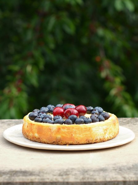 cukormentes cseresznyés sajttorta recept