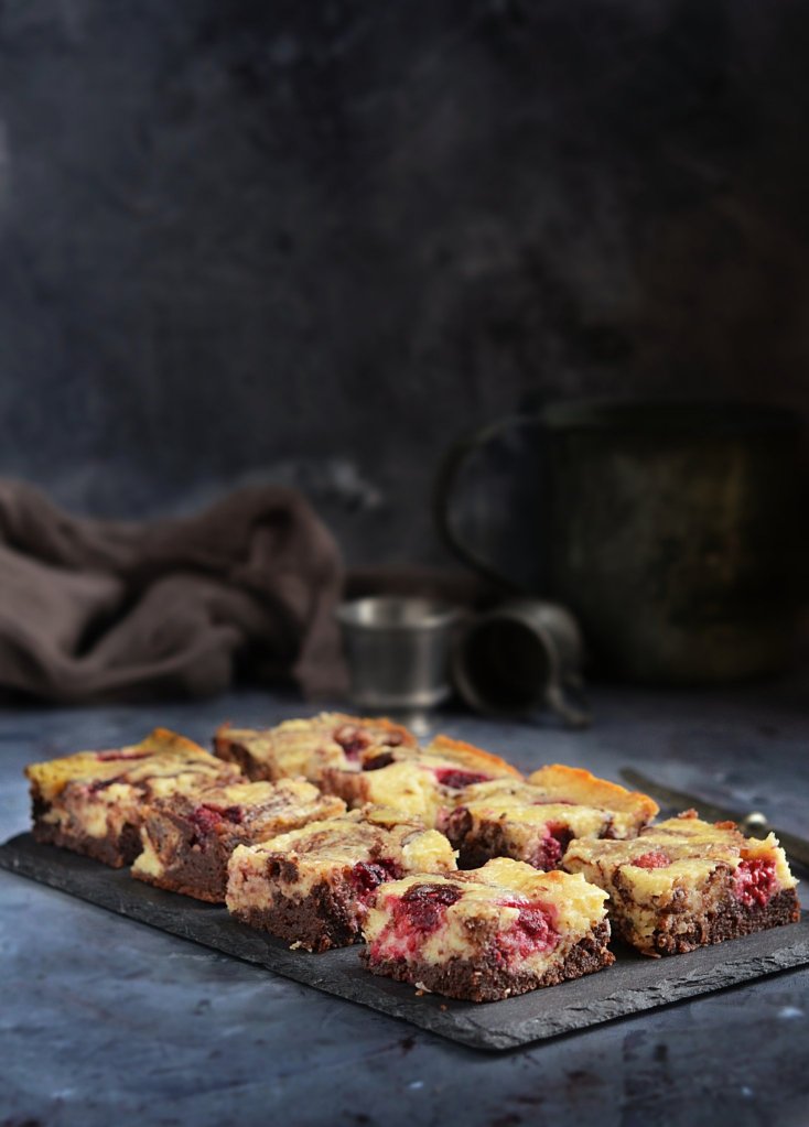 kókuszkrémes málnás brownie recept