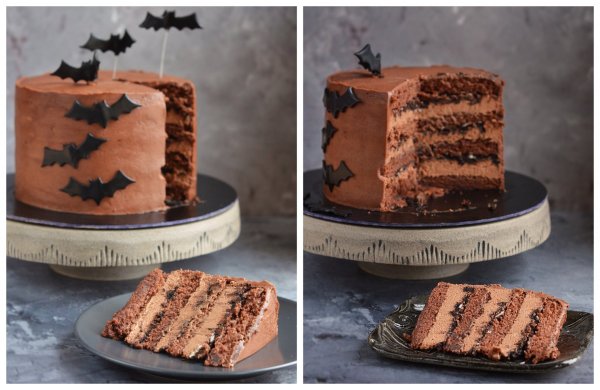 oreos csokitorta recept - denevér torta készítése halloween-ra