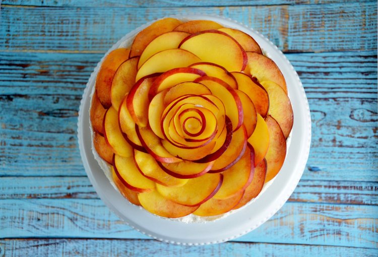 barackos túrótorta recept sütés nélkül - rózsatorta