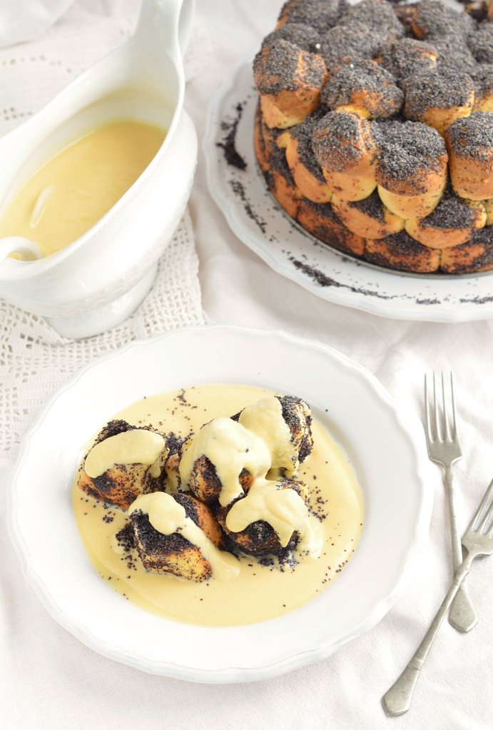 ezüstgaluska recept - mákos aranygaluska vaníliasodóval