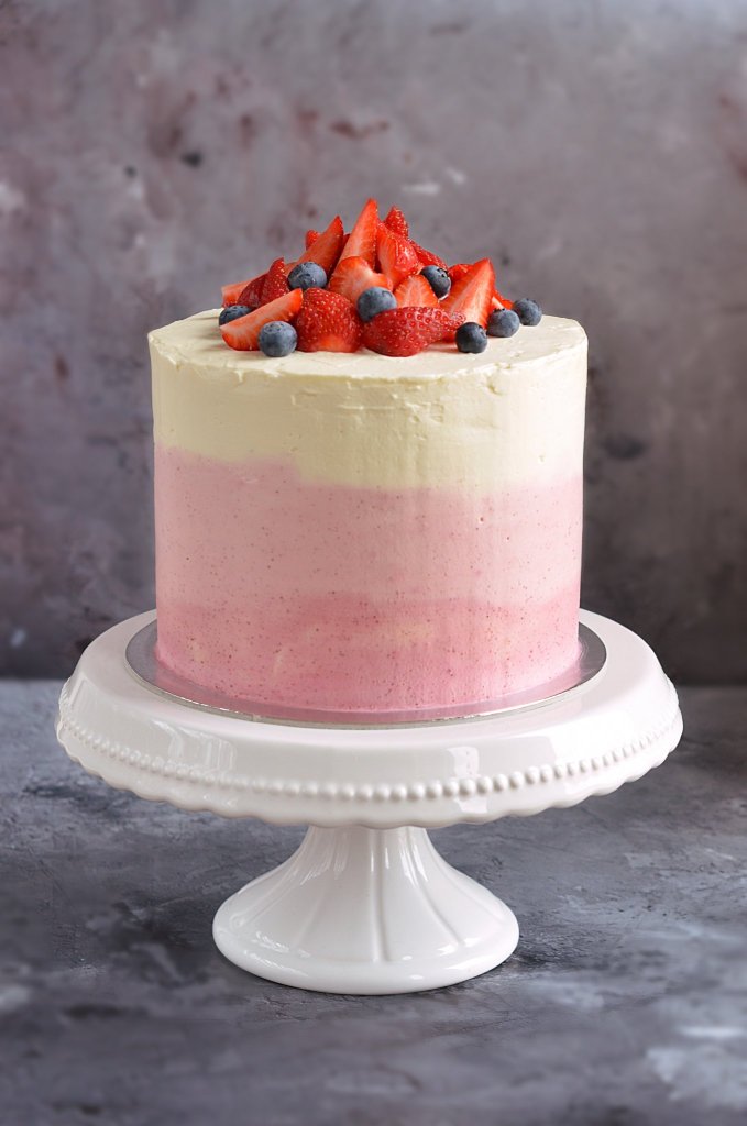 epres-fehércsokis-mascarponés ombre torta recept