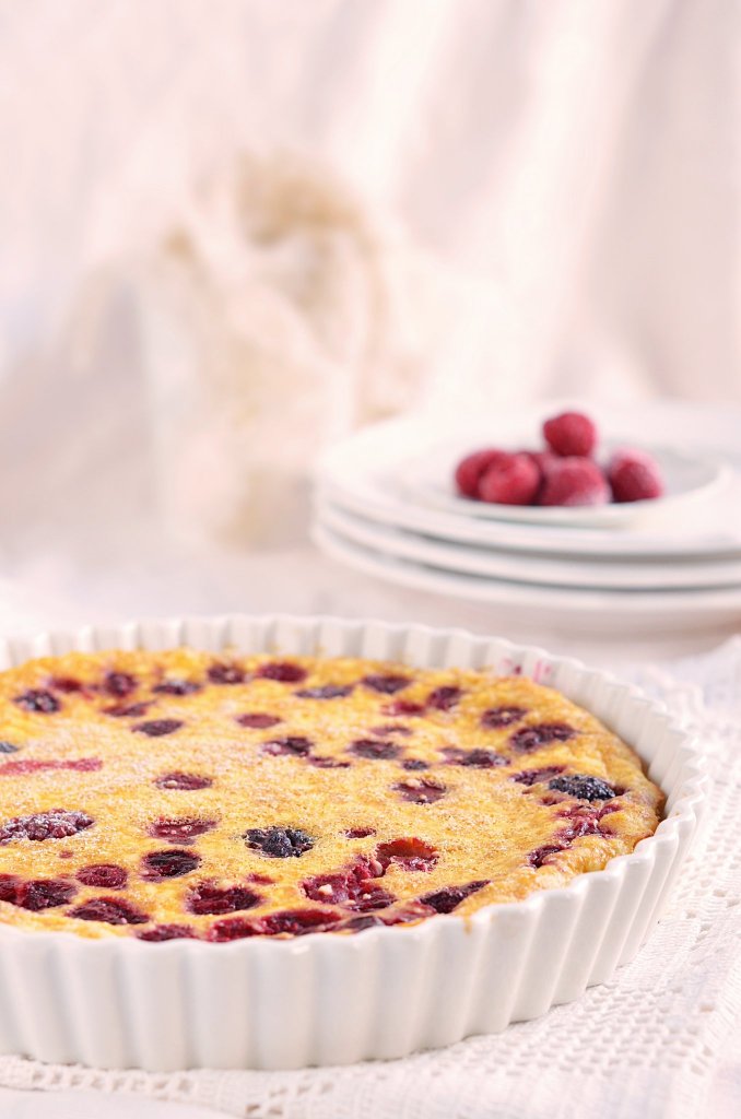 erdei gyümölcsös-túrós clafoutis recept - tejespite