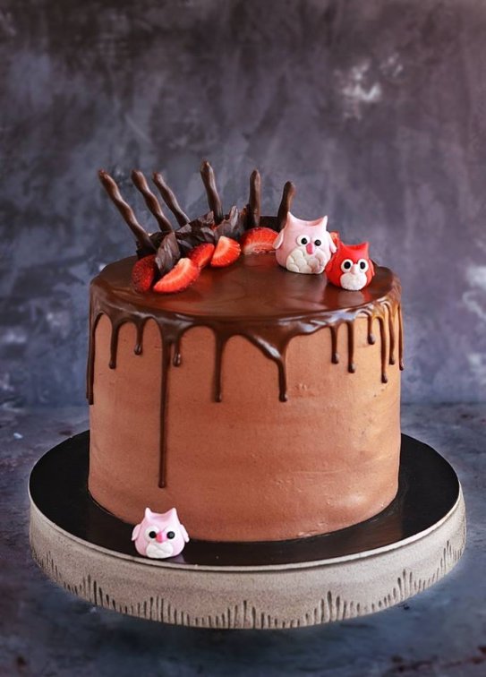 baglyos torta - fondant bagoly figura készítése