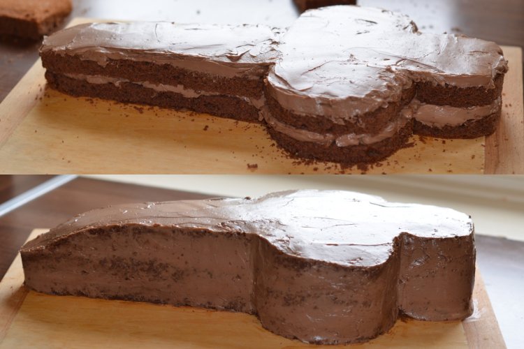 Versenyautó torta faragása - Forma 1 autó formatorta készítése házilag