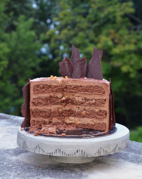 Snickers torta recept házilag - sós karamelles mogyorós csokitorta