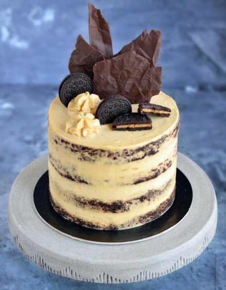 Földimogyorós csokitorta recept - meztelen torta készítése