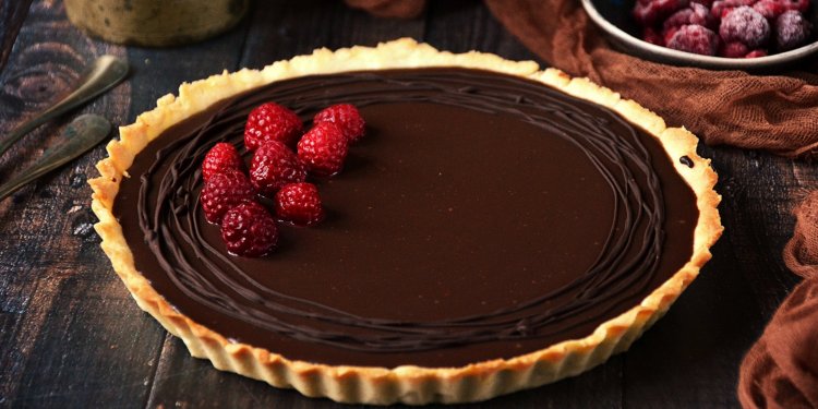 Málnás-csokis tart recept - málna-csokoládé pite készítése