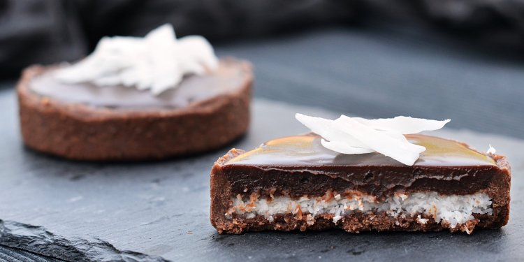 Bounty tart recept - kókuszos-csokis mini pite