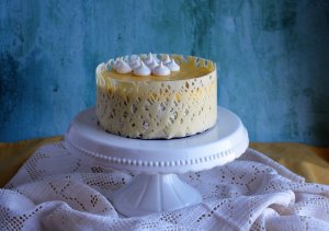 Mákos túrómousse torta narancs curddel