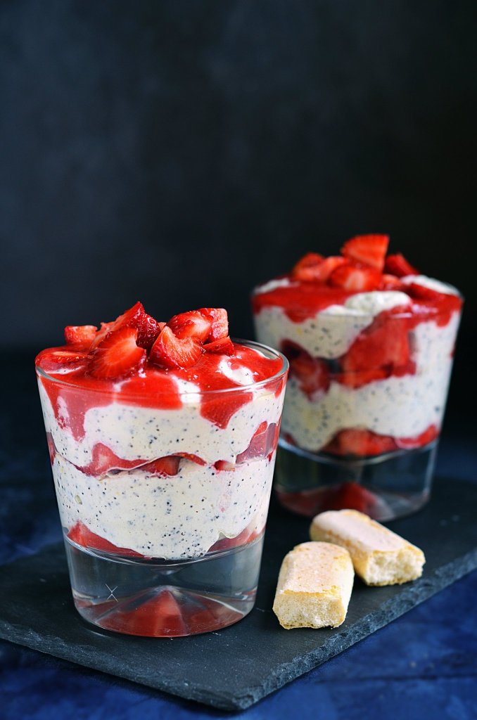 epres-mákos tiramisu pohárkrém recept