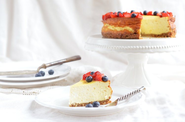 Cukormentes sült túrótorta recept