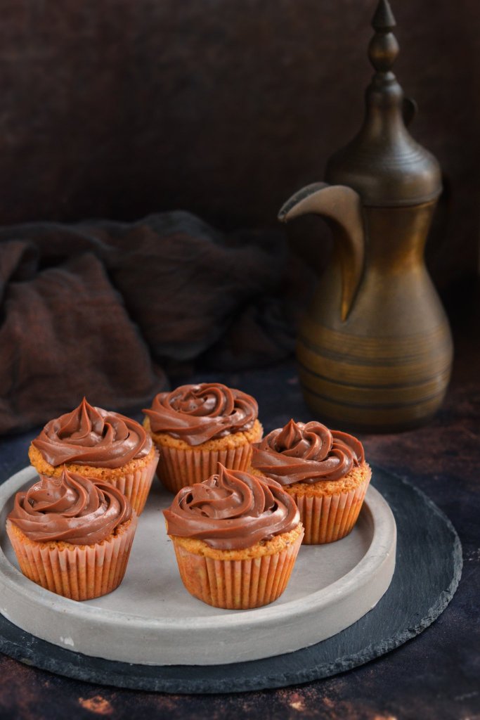 mogyorókrémes cupcake recept - mogyorós-csokis muffin készítése