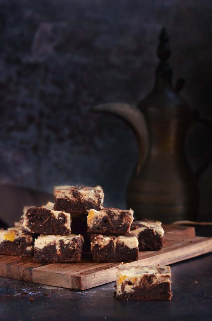 Barackos-túrós brownie