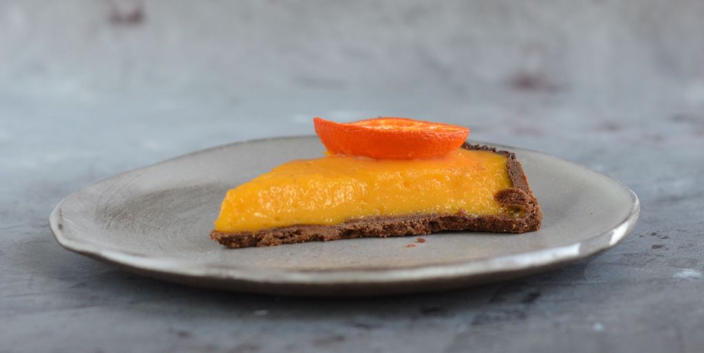 mandarin curd pite - mandarinkrémes tart