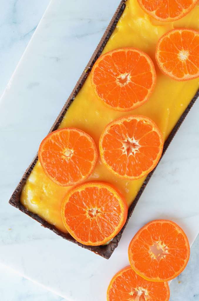 mandarin curd tart - mandarinkrémes pite