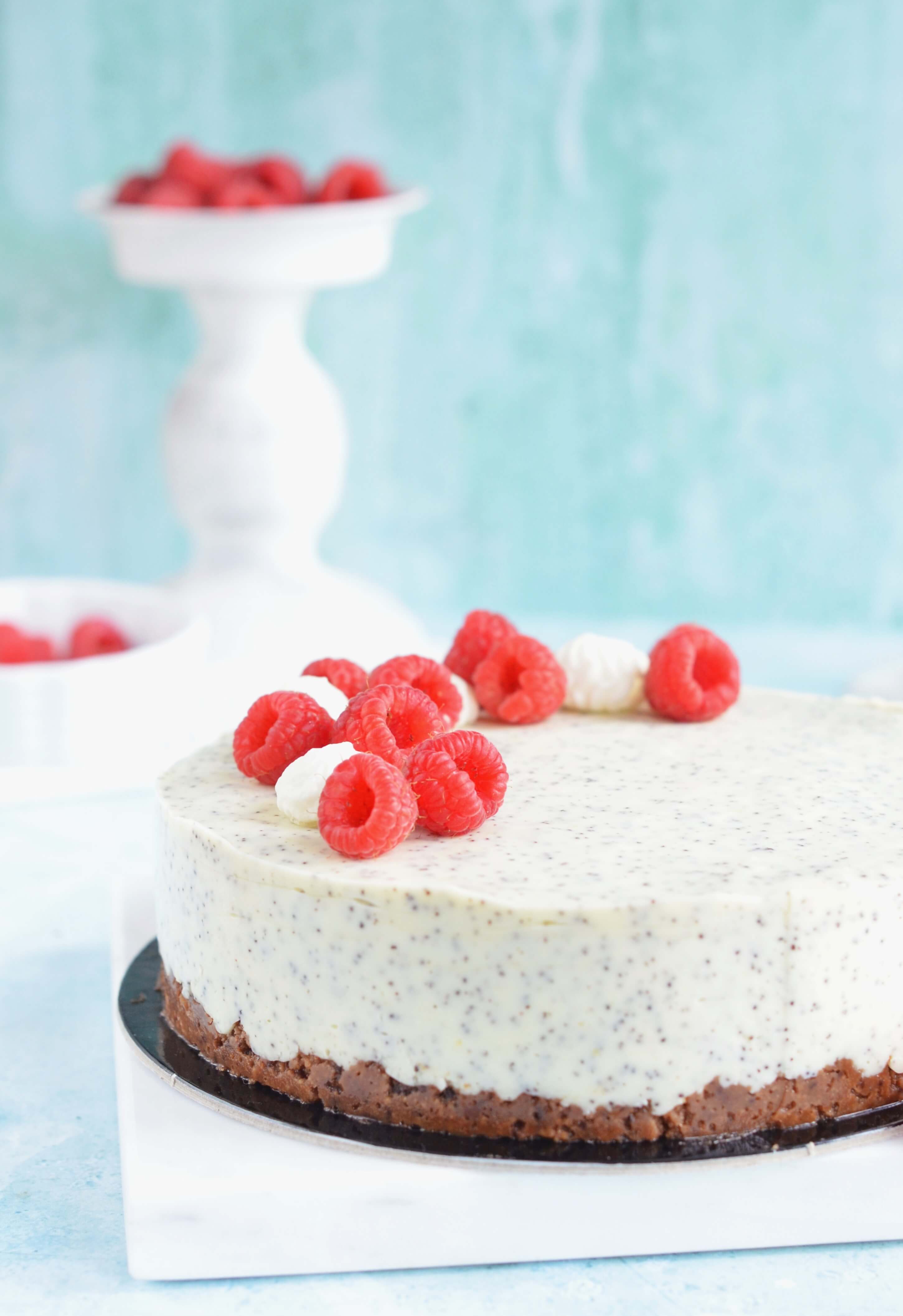 citromos-mákos namelaka torta cukormentesen és gluténmentesen