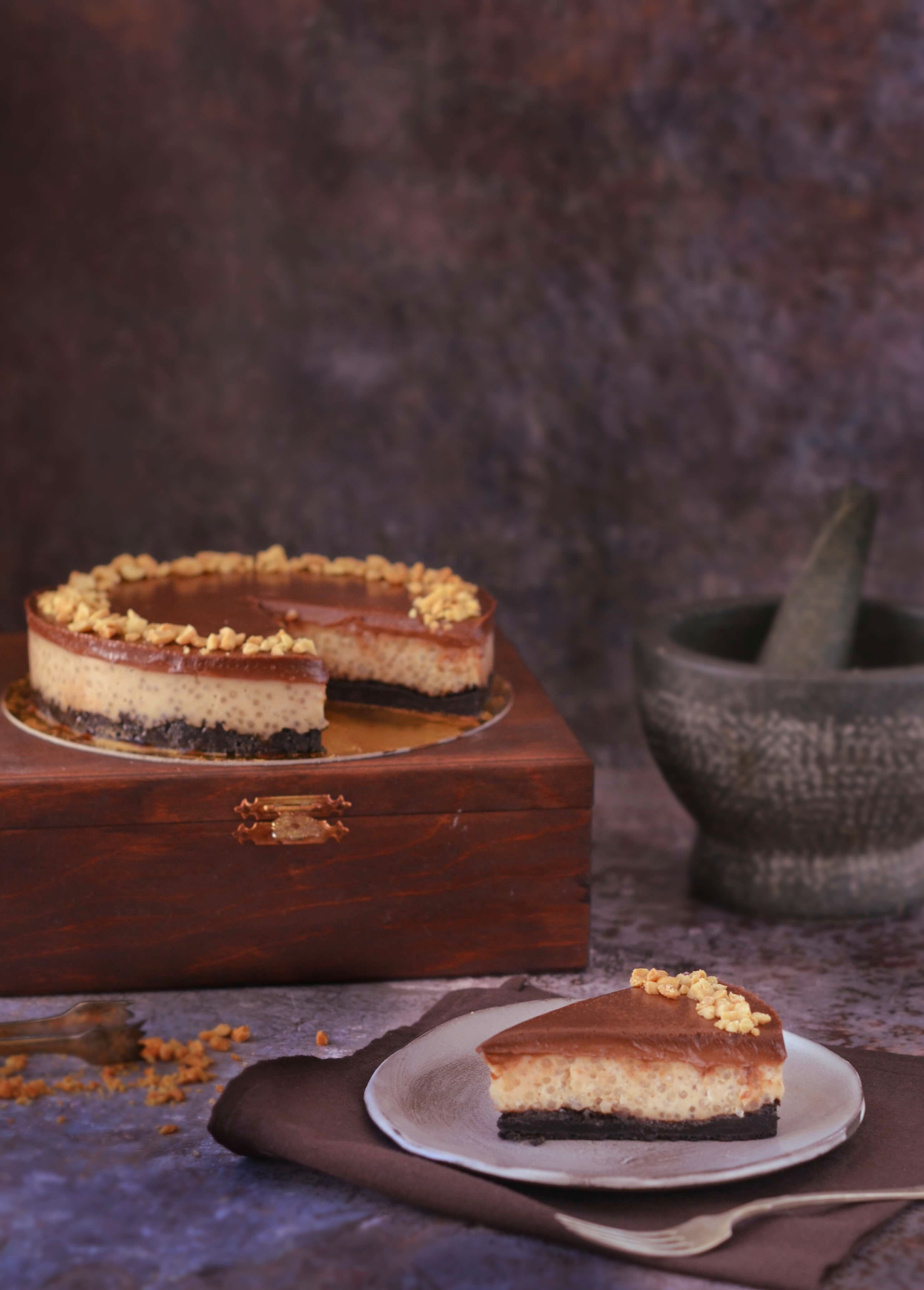 mogyoróvajas tápiókatorta recept