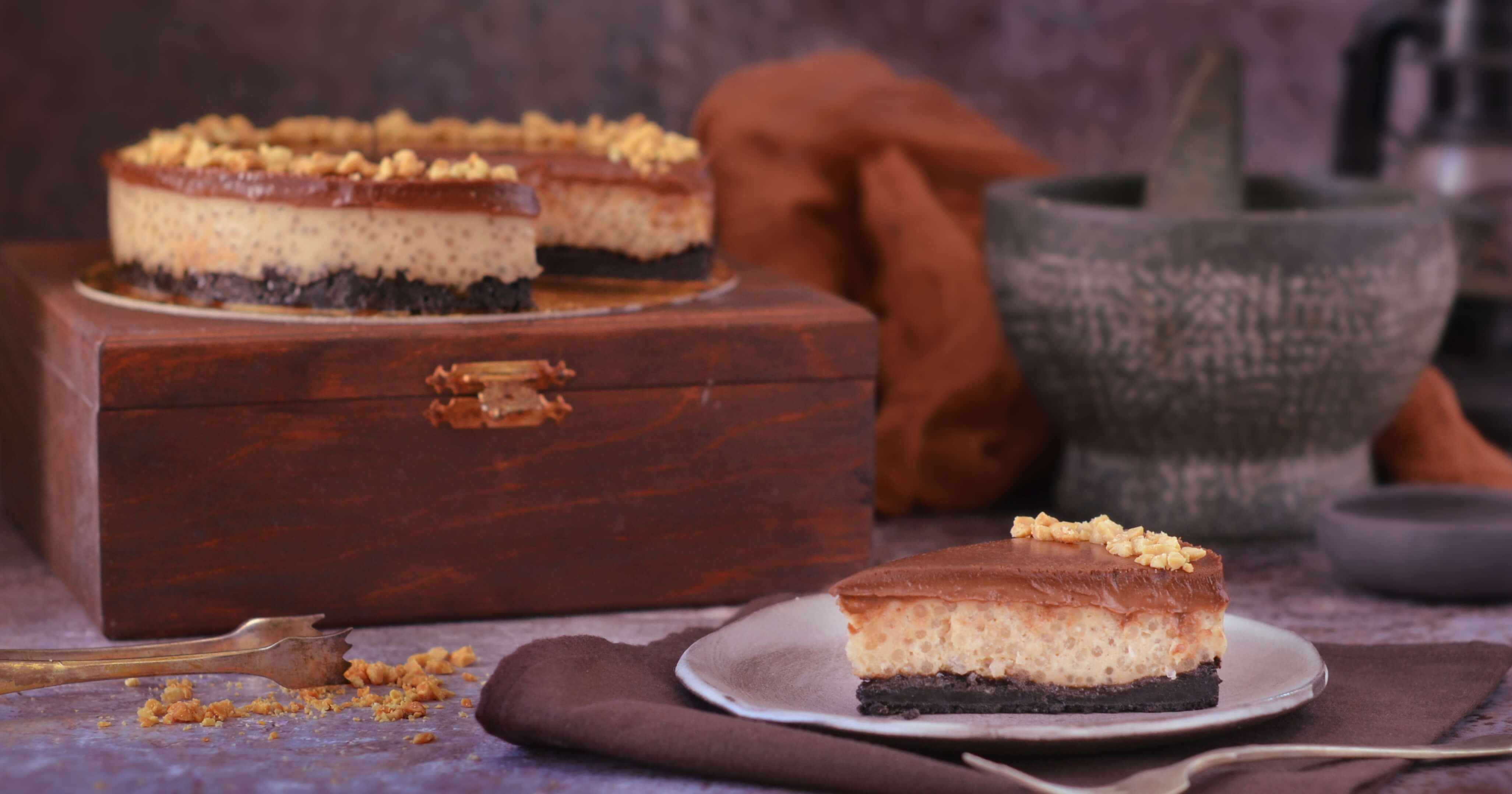 mogyoróvajas tápiókatorta recept