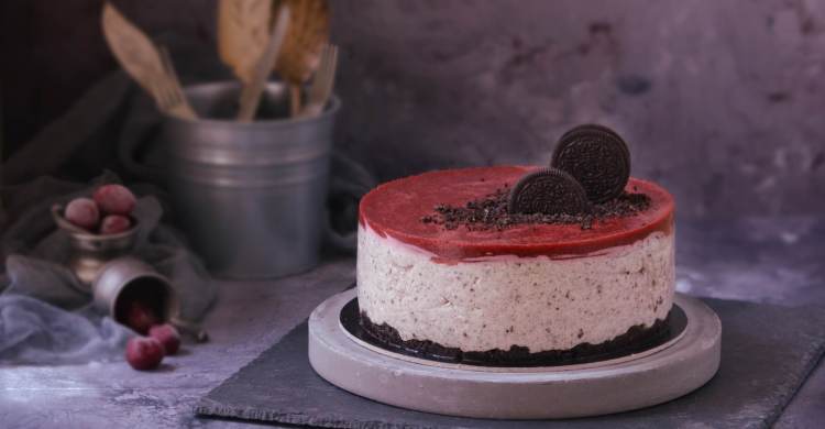 oreos-meggyes sajttorta recept