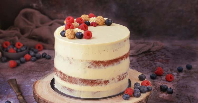 karamelltorta áfonyával recept